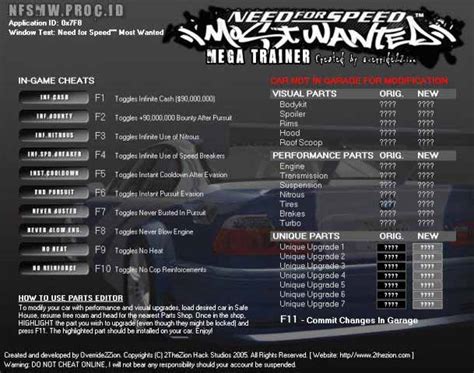 need for speed most wanted trainer|Need for Speed: Most Wanted (2005) .